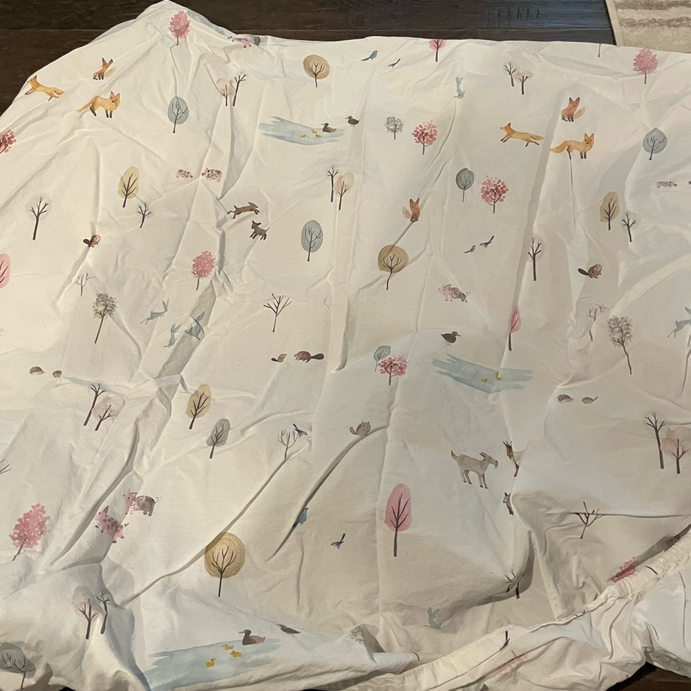 COPY - COPY - Pottery Barn Woodland crib sheet
